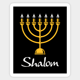 Shalom (Menorah / Judaism / 2C) Sticker